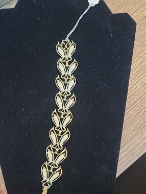 Gold Tone Women’s Butterfly Link Bracelet